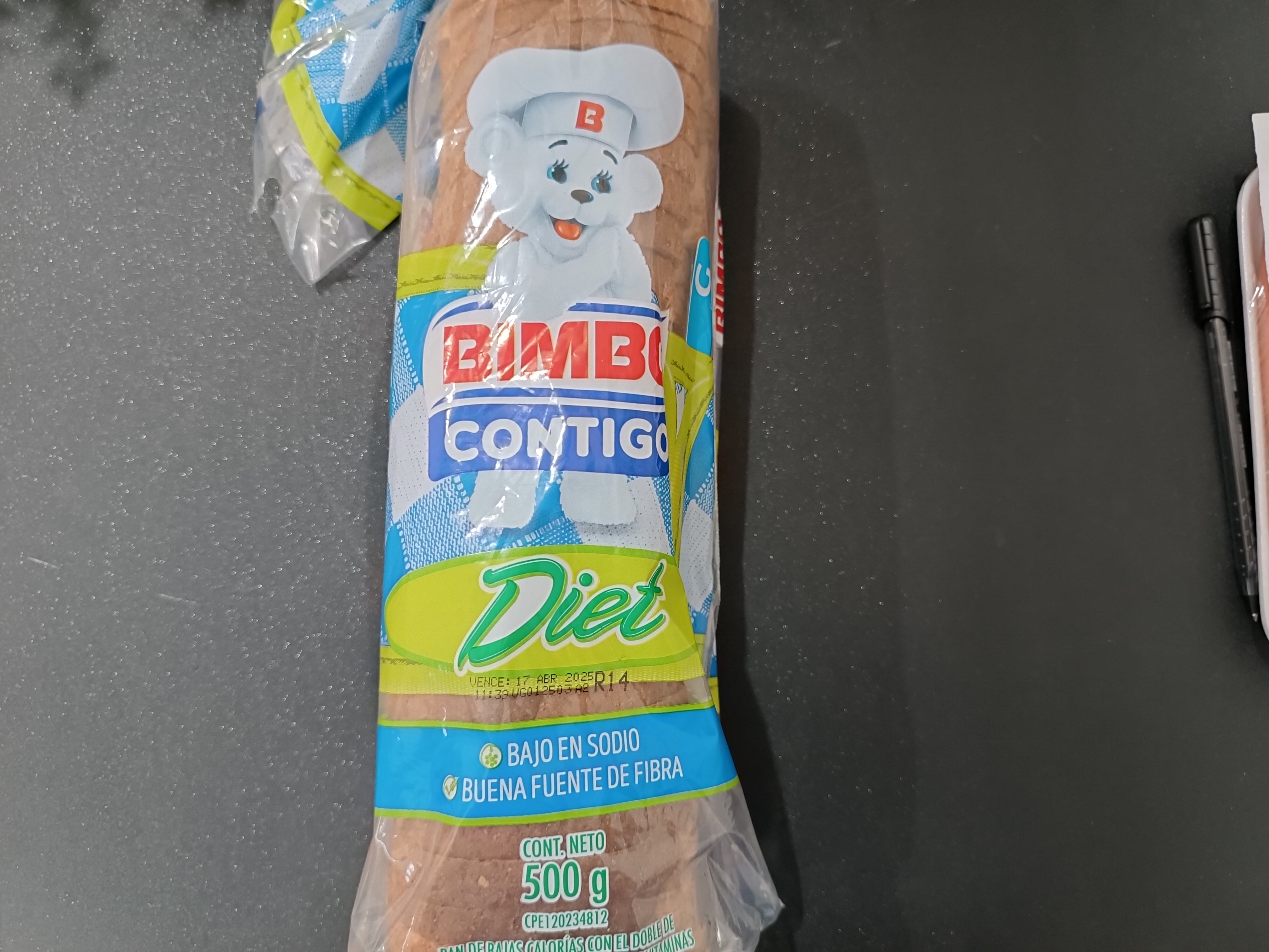 Pan Bimbo Diet Contigo 500g