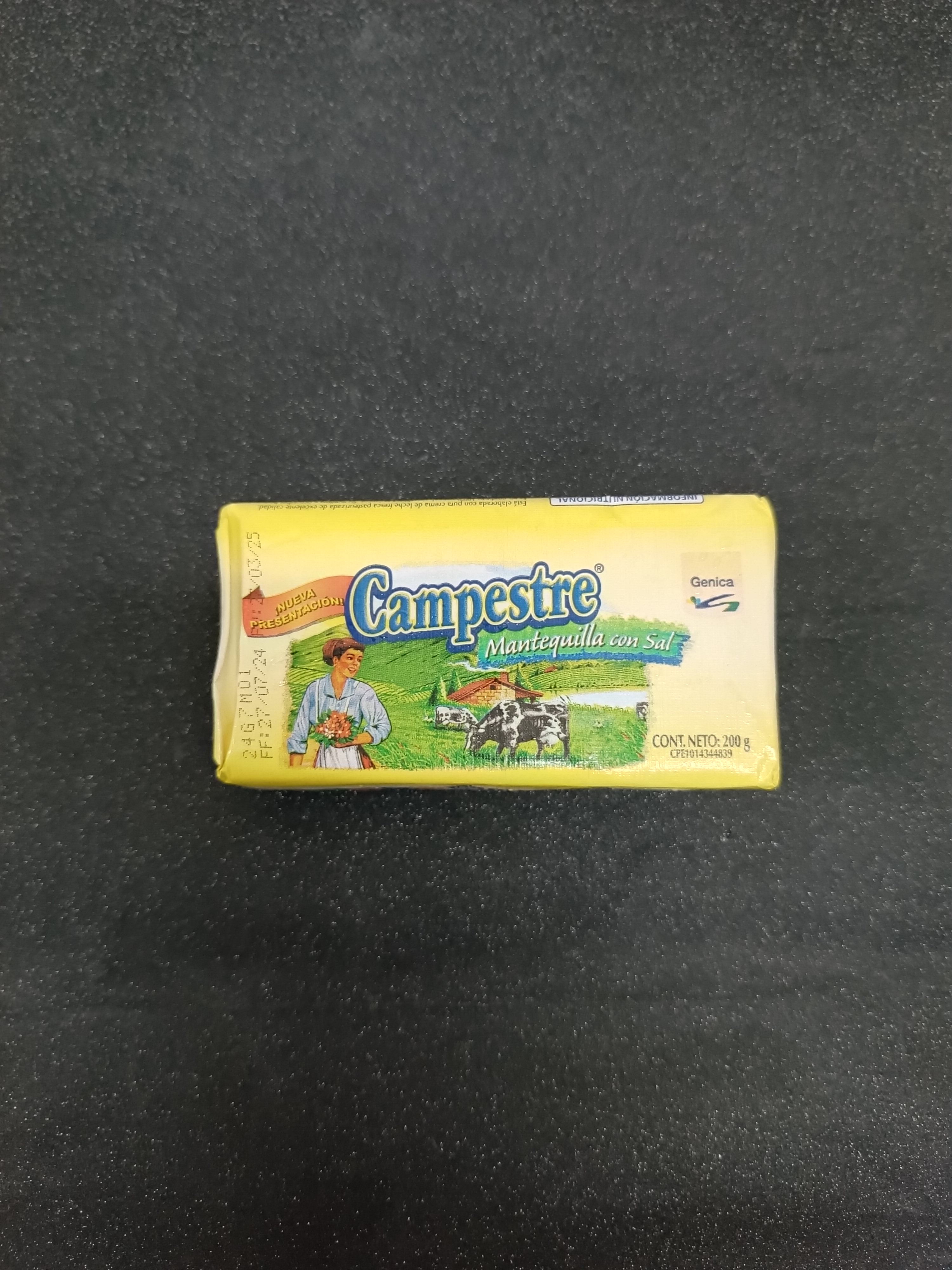 Mantequilla Campestre con Sal 200gr