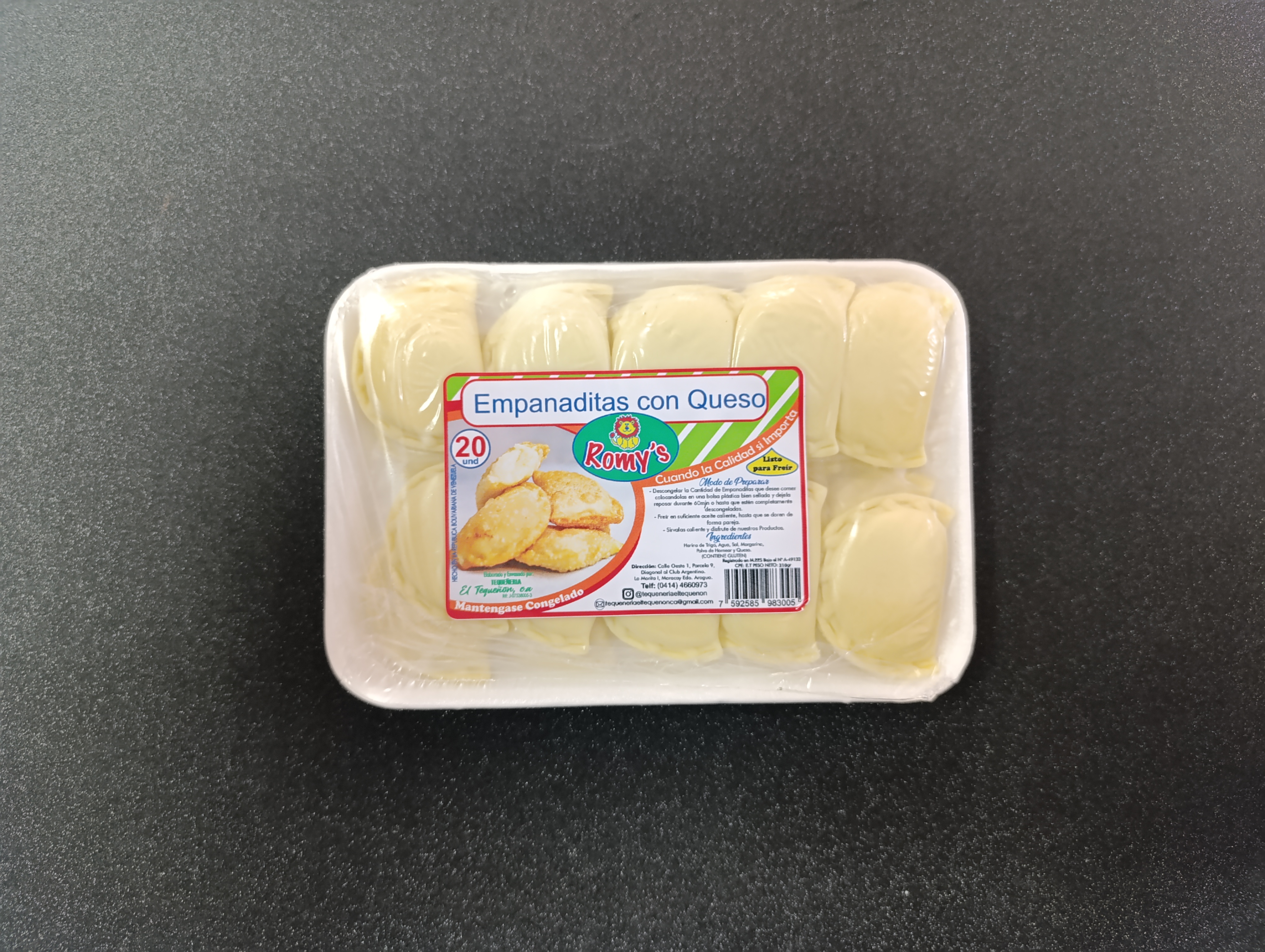 Empanaditas de queso Romys 20und