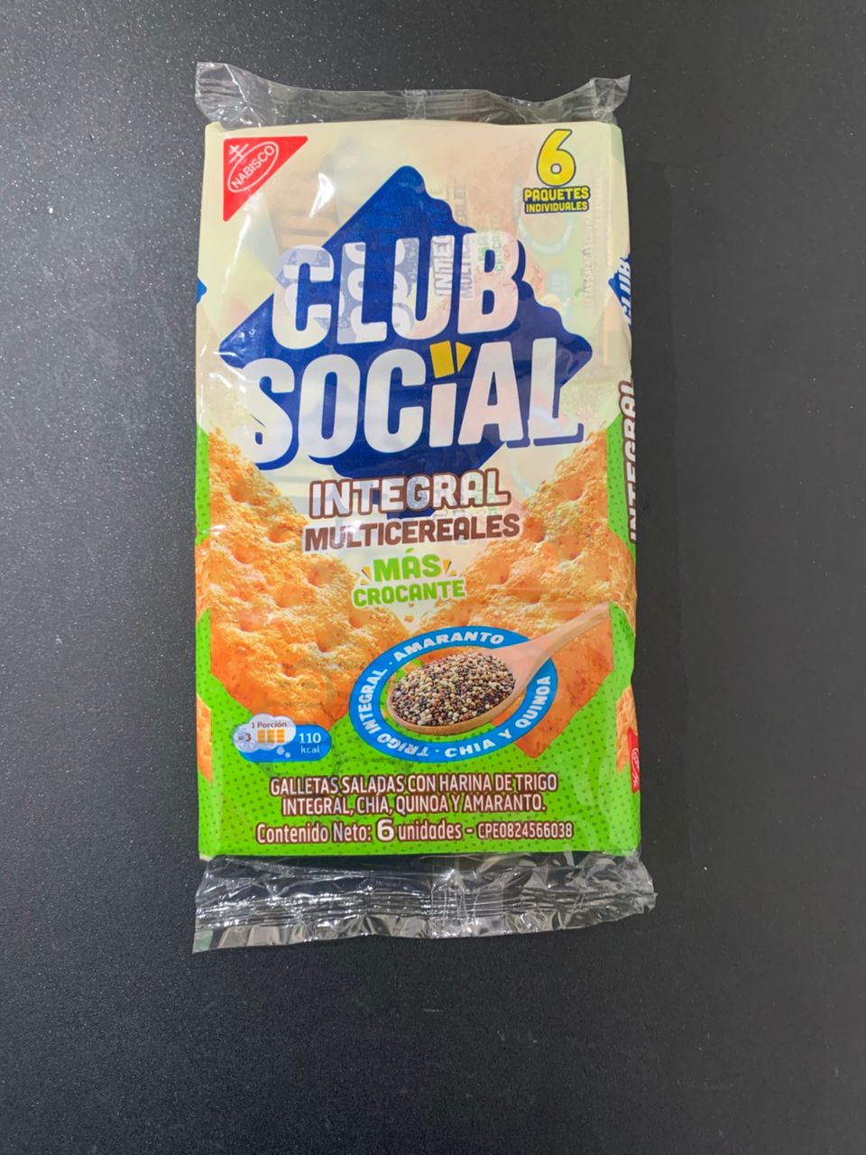 Galleta Club Social Integral Multicereal