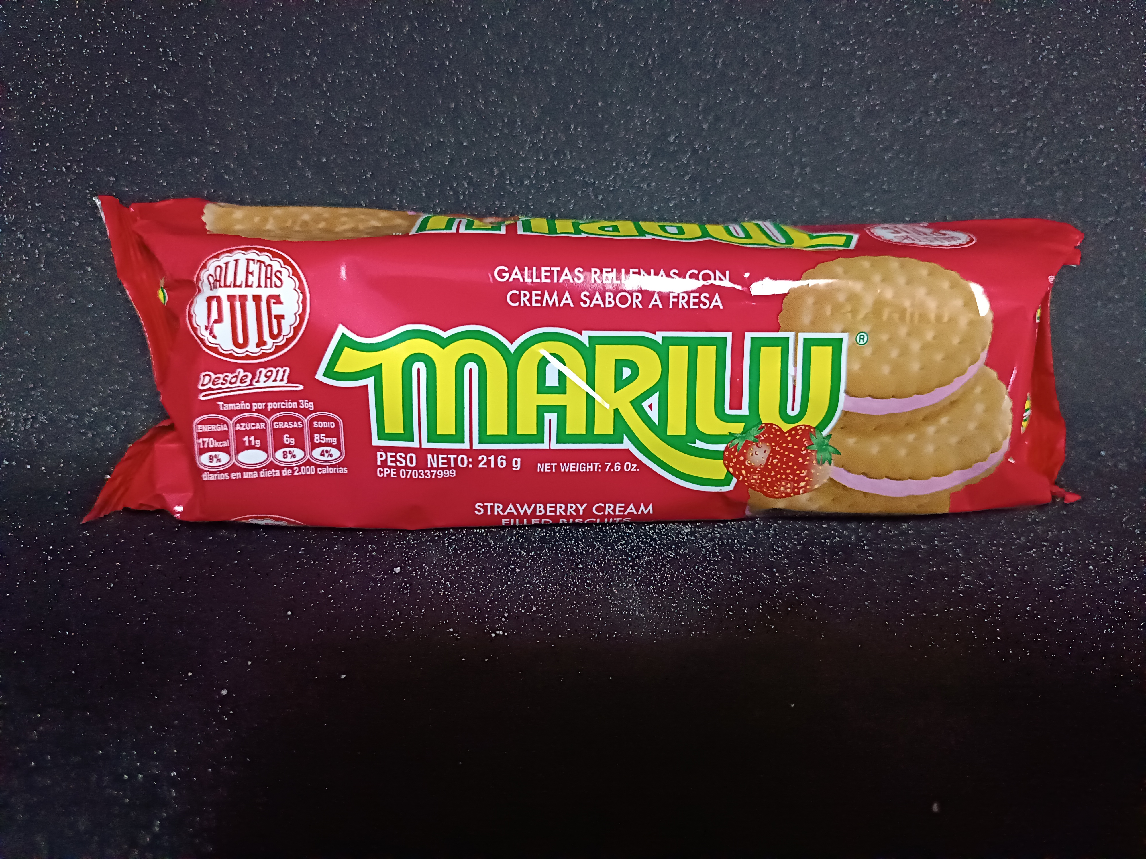 Galleta Marilu Fresa 216gr