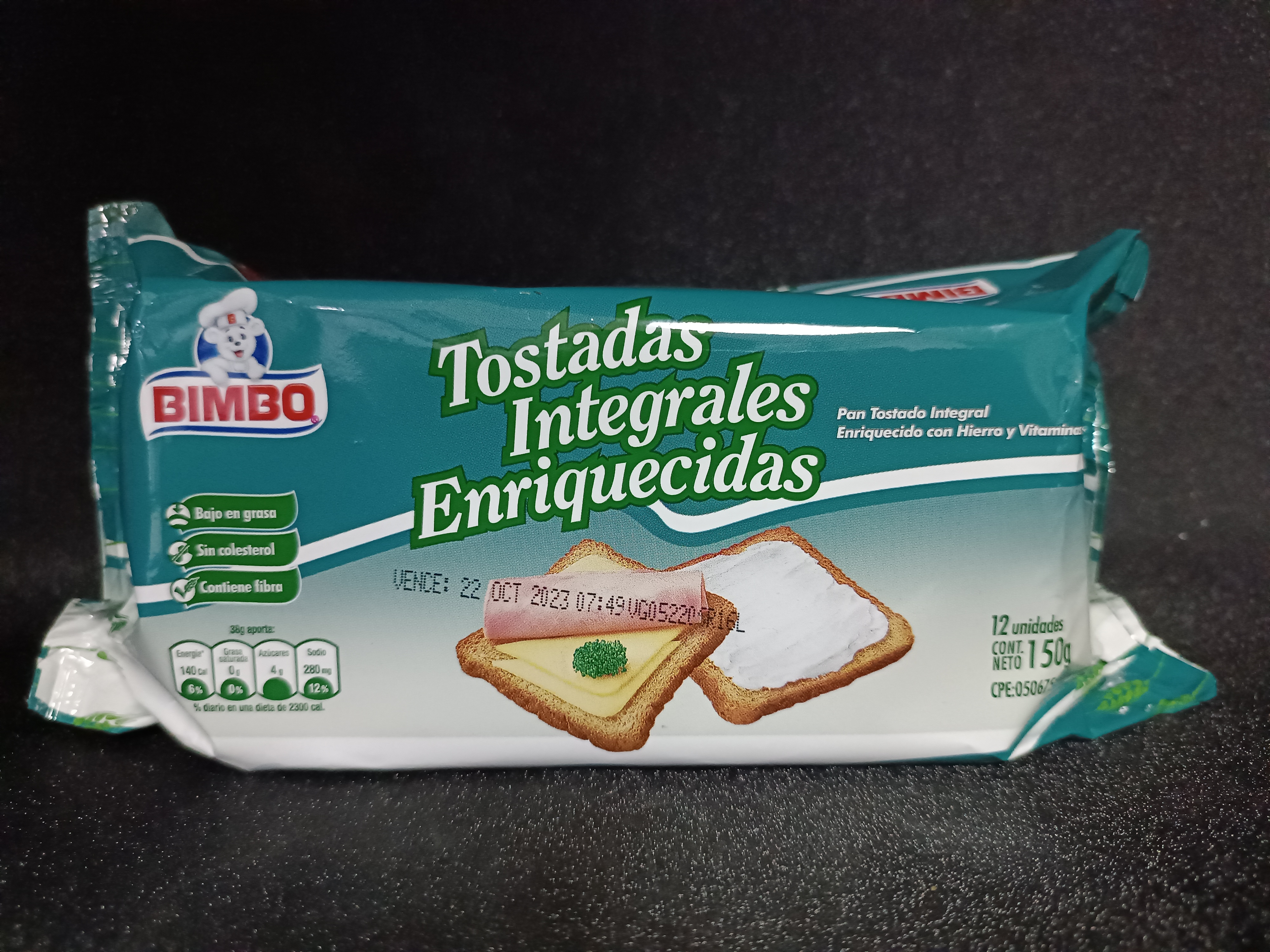 Tostadas Bimbo Integral 150gr