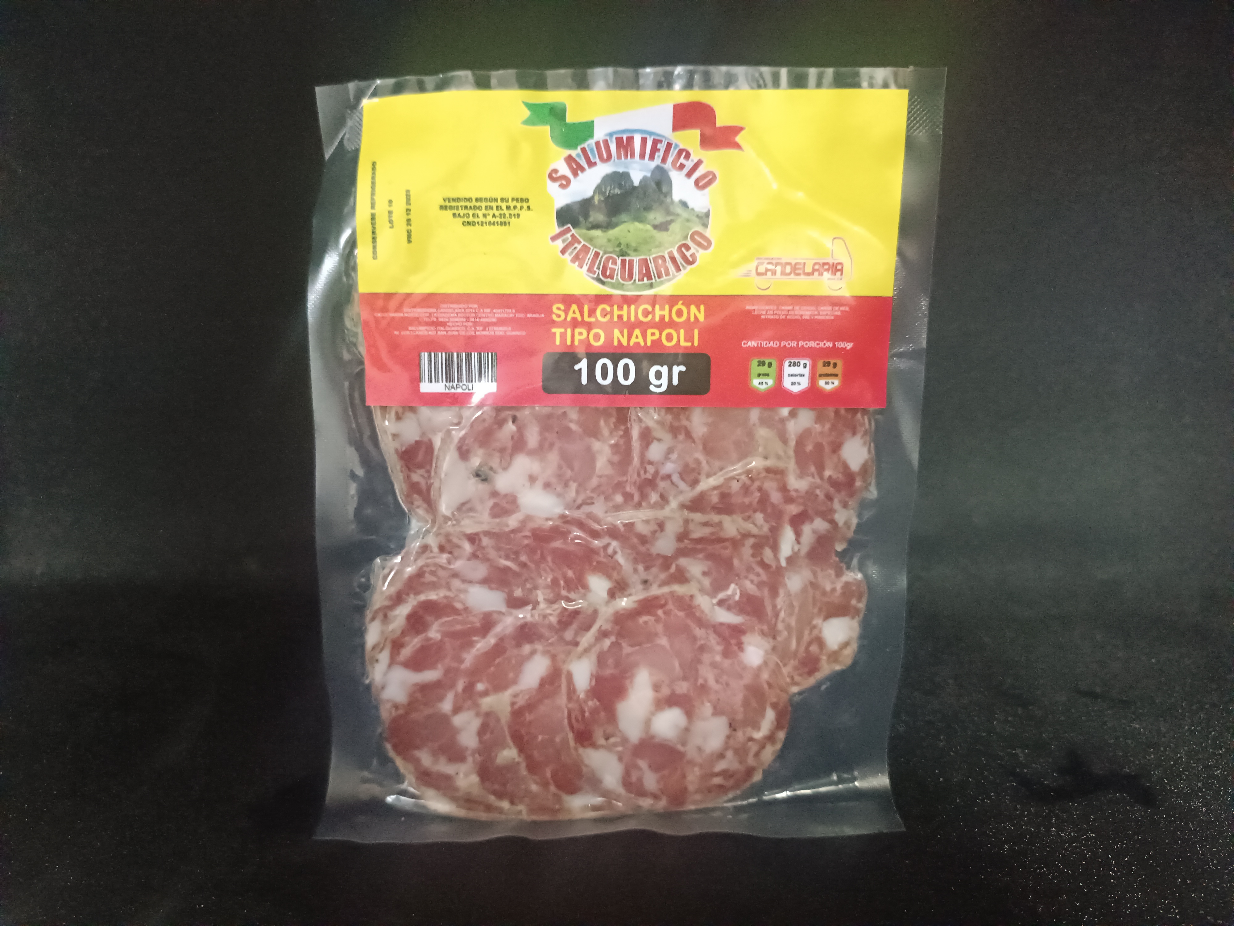 Salchichon Napoli Italguarico 100gr
